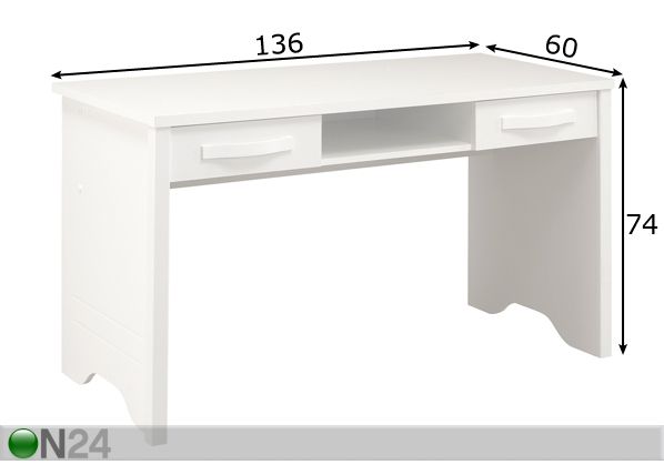 Kirjoituspöytä INE mitat
