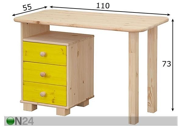 Kirjoituspöytä LIA mitat
