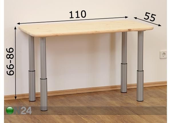 Kirjoituspöytä LIA 2 mitat