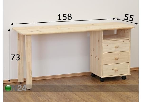 Kirjoituspöytä LISA 5 mitat