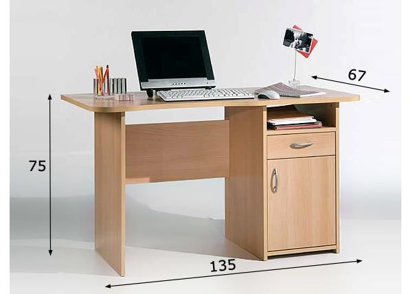 Kirjoituspöytä MATS mitat