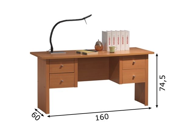 Kirjoituspöytä NOORA -6102 mitat