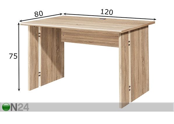 Kirjoituspöytä POWER mitat