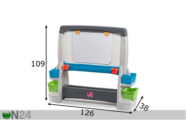 Kirjoitustaulu JUMBO STEP2 mitat