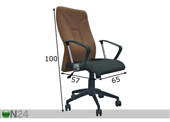 Kirjoitustuoli LANDAU K mitat