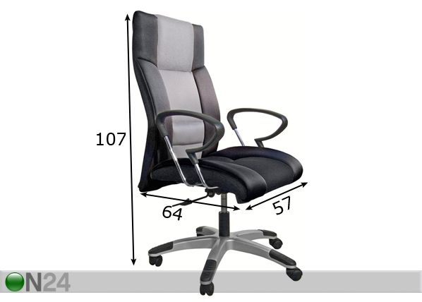 Kirjoitustuoli TASMAN mitat