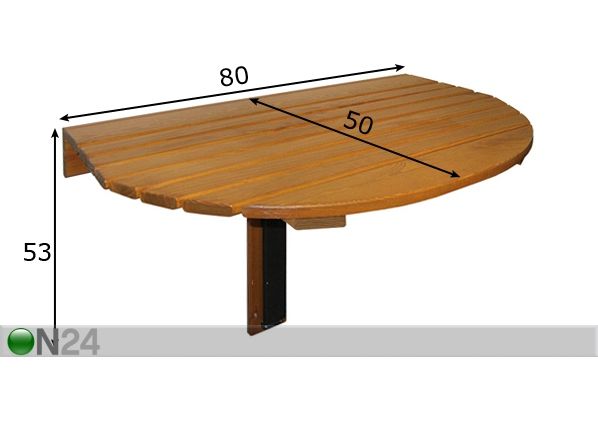 Klaffipöytä HARMONY mitat