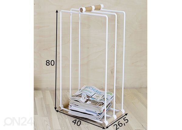 Klapi-/ lehtiteline Ilma h80 cm mitat