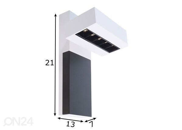 Kohdevalaisin Ceti LED mitat