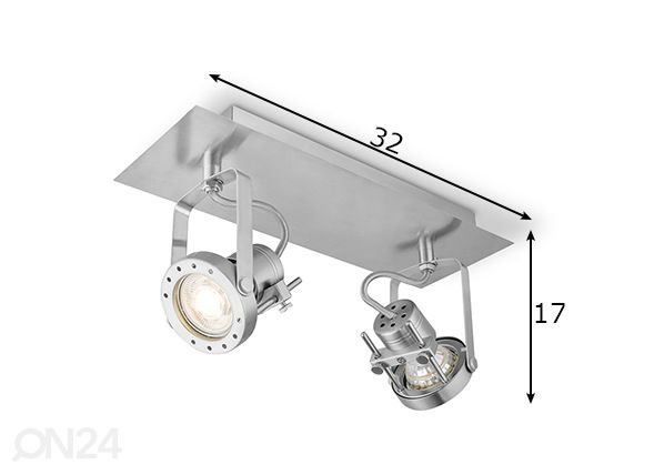 Kohdevalaisin Robo mitat