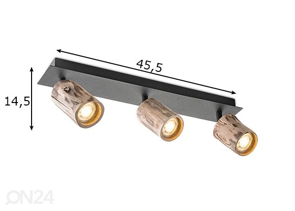 Kohdevalaisin Wood mitat
