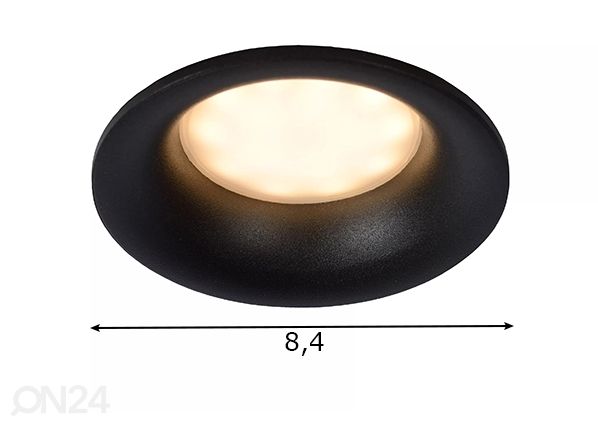 Kohdevalaisin ZIVA Black mitat