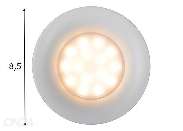 Kohdevalaisin ZIVA White mitat