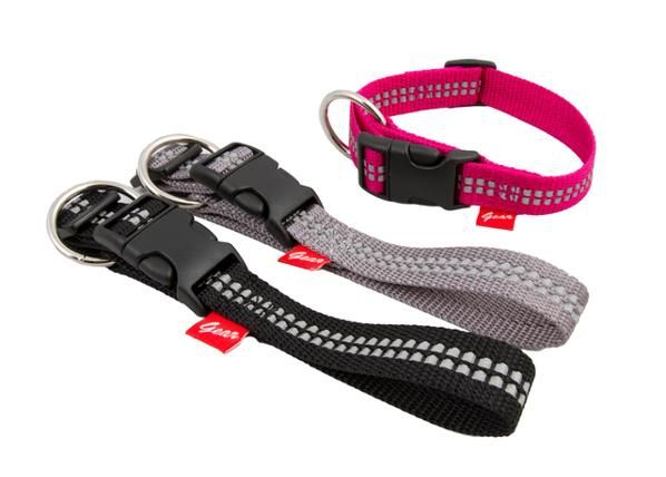 Koiran kaulapanta gear heijastimella säädettävä 30 mm x 35-60 cm