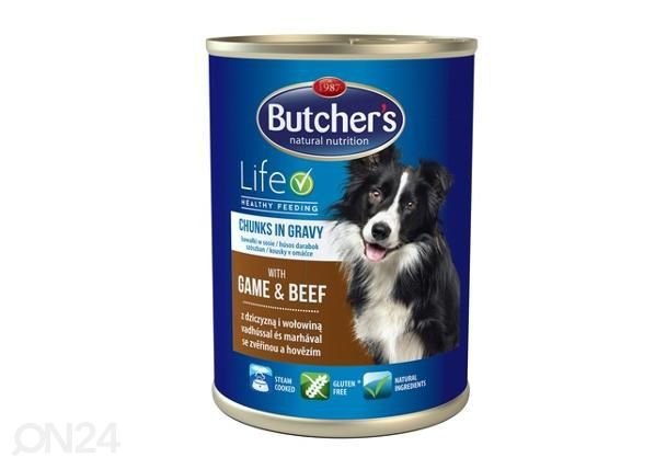 Koiran säilykeruoka life riista/nauta 400 g