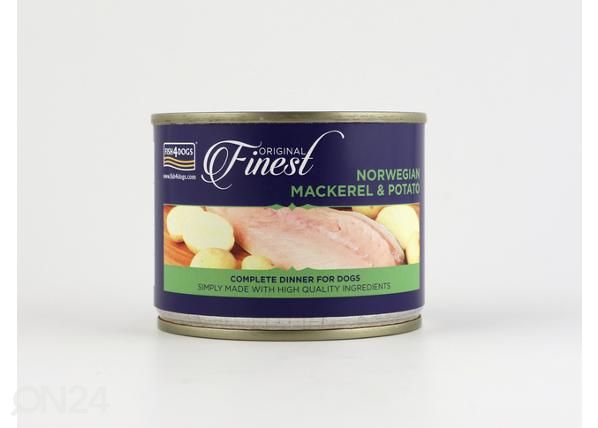 Koiran säilykeruoka makrilli ja peruna 185 g
