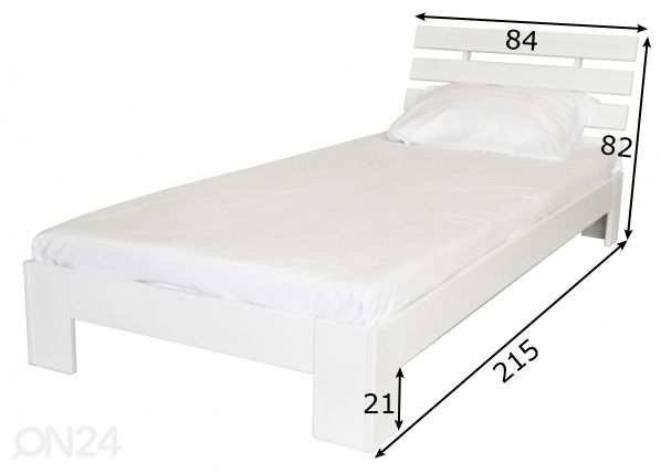 Koivusänky 80x200 cm mitat