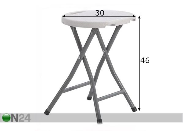 Kokoontaitettava tuoli mitat