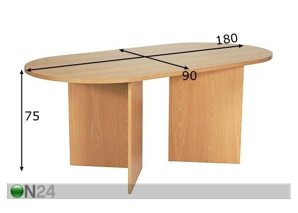 Kokouspöytä mitat