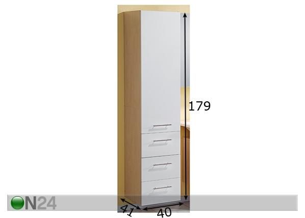 Komero ACTIVE mitat