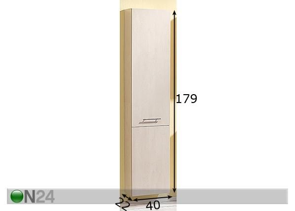 Komero ACTIVE mitat