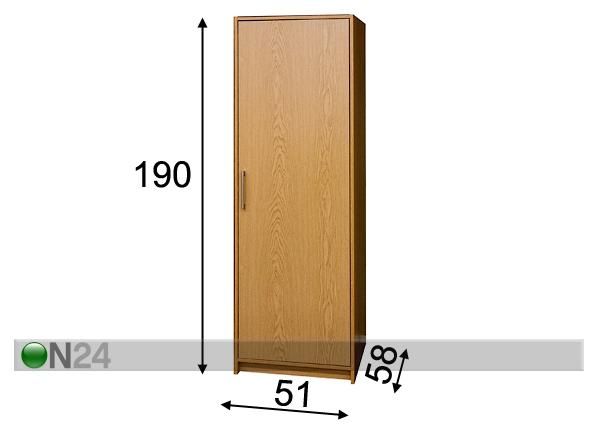 Komero ATLAS, 51 cm mitat