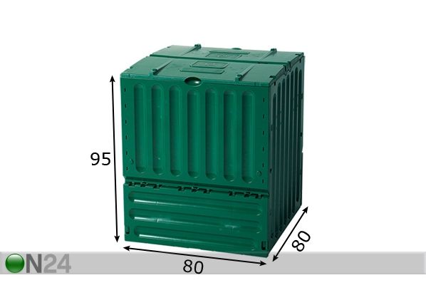 Kompostori Eco King 600 L mitat