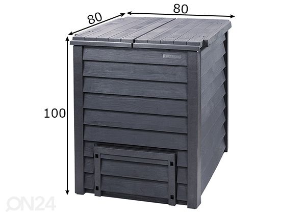 Kompostori Thermo Wood 600 L mitat