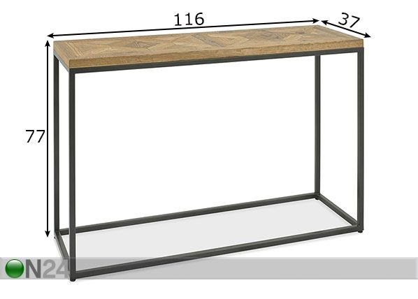 Konsolipöytä mitat