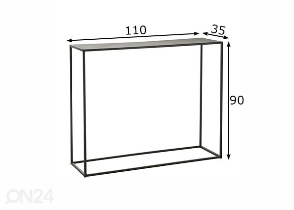 Konsolipöytä Nivel 110 cm mitat