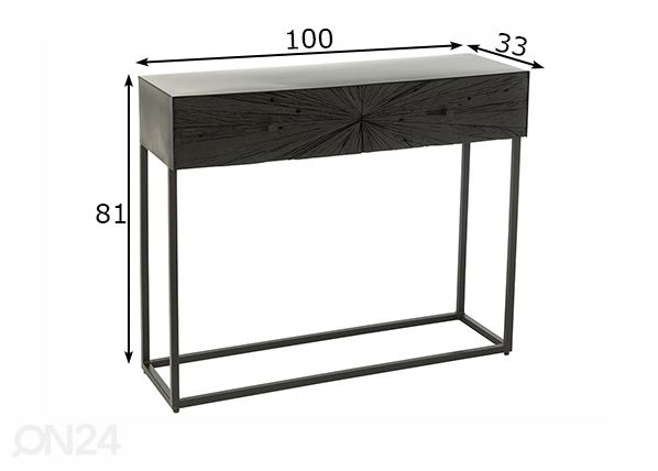 Konsolipöytä Shanil 100 cm mitat