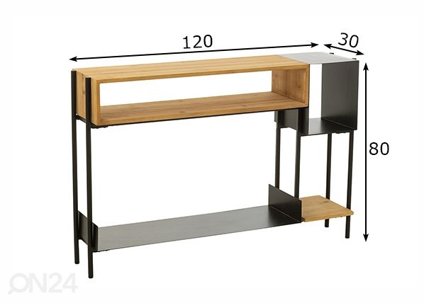 Konsolipöytä Tina 120 cm mitat