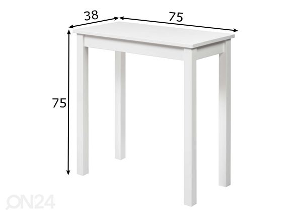Konsolipöytä Vesa mitat