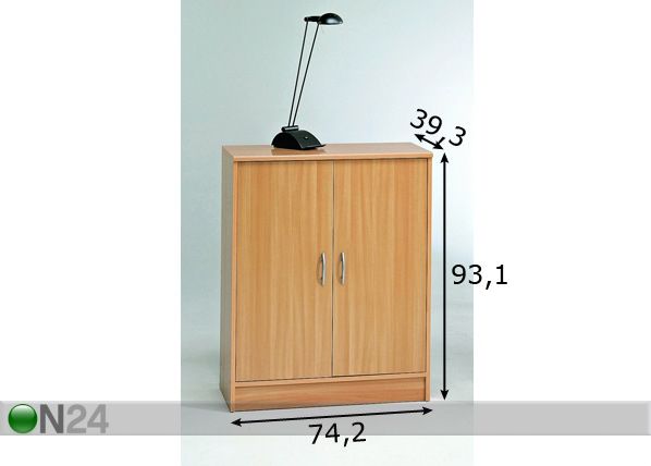 Konttorikaappi DUO mitat