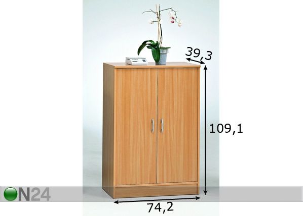 Konttorikaappi DUO mitat
