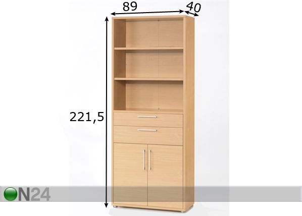 Konttorikaappi PRIMA mitat