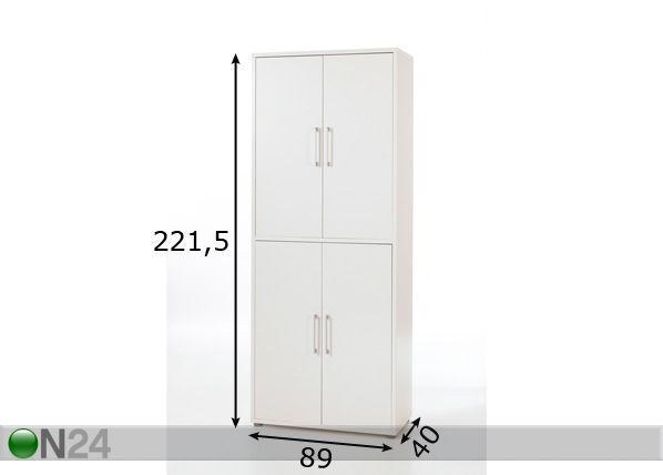 Konttorikaappi PRIMA mitat