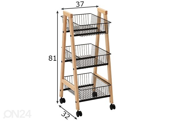 Korihyllykkö Bren mitat