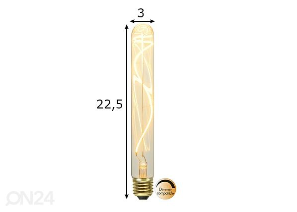 Koristeellinen LED-lamppu E27 3,8W mitat