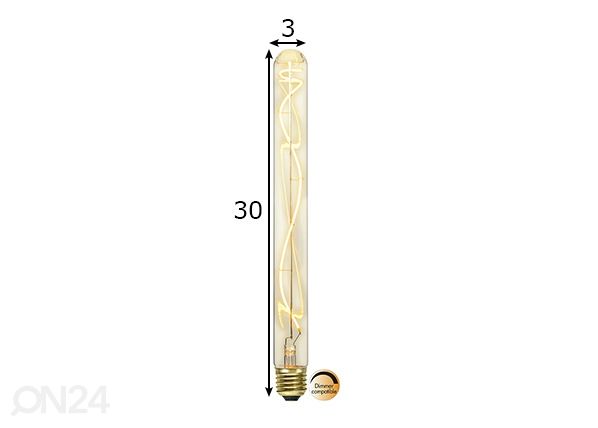 Koristeellinen LED-lamppu E27 4W mitat