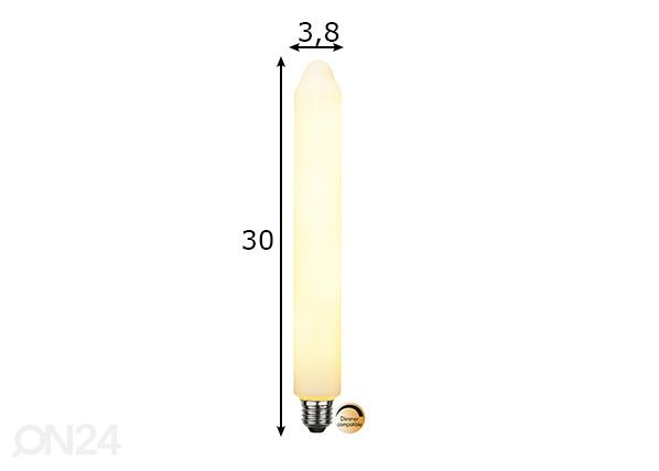 Koristeellinen LED-lamppu E27 5,8 W mitat