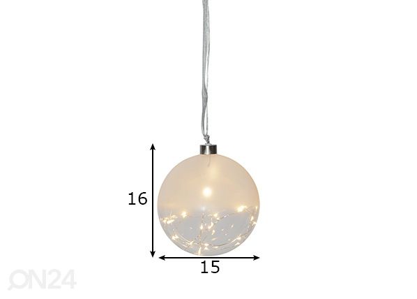 Koristepallo Glow mitat