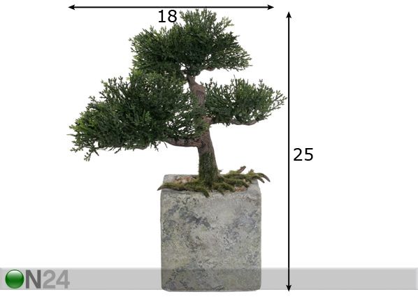 Koristepuu BOSAI mitat