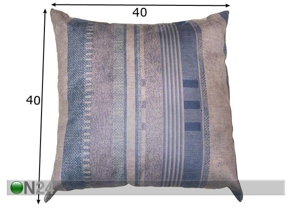 Koristetyyny 40x40 cm, 2 kpl mitat