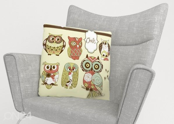 Koristetyyny OWL 2 40x40 cm