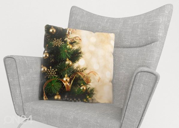 Koristetyynyliina CHRISTMAS GOLD 40x40 cm