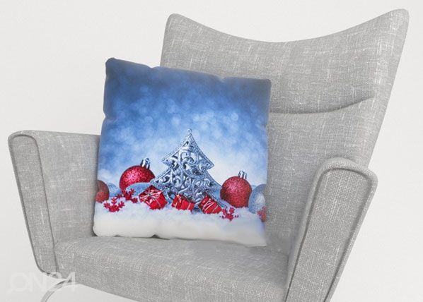 Koristetyynyliina CHRISTMAS SNOW 40x40 cm