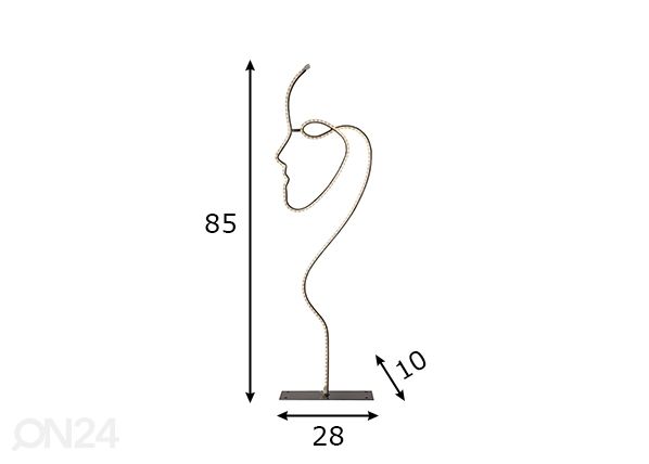Koristevalaisin Grafico mitat