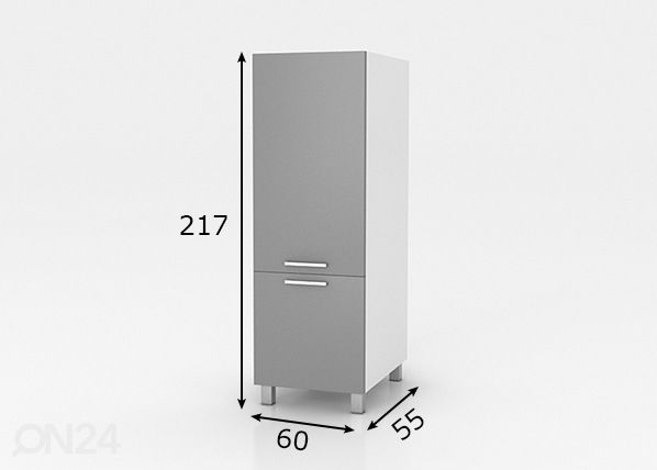 Korkea keittiökaappi 60 cm mitat