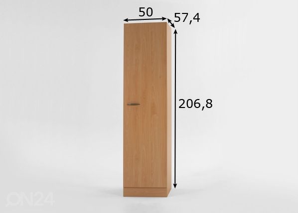 Korkea keittiökaappi KLASSIK 60 mitat